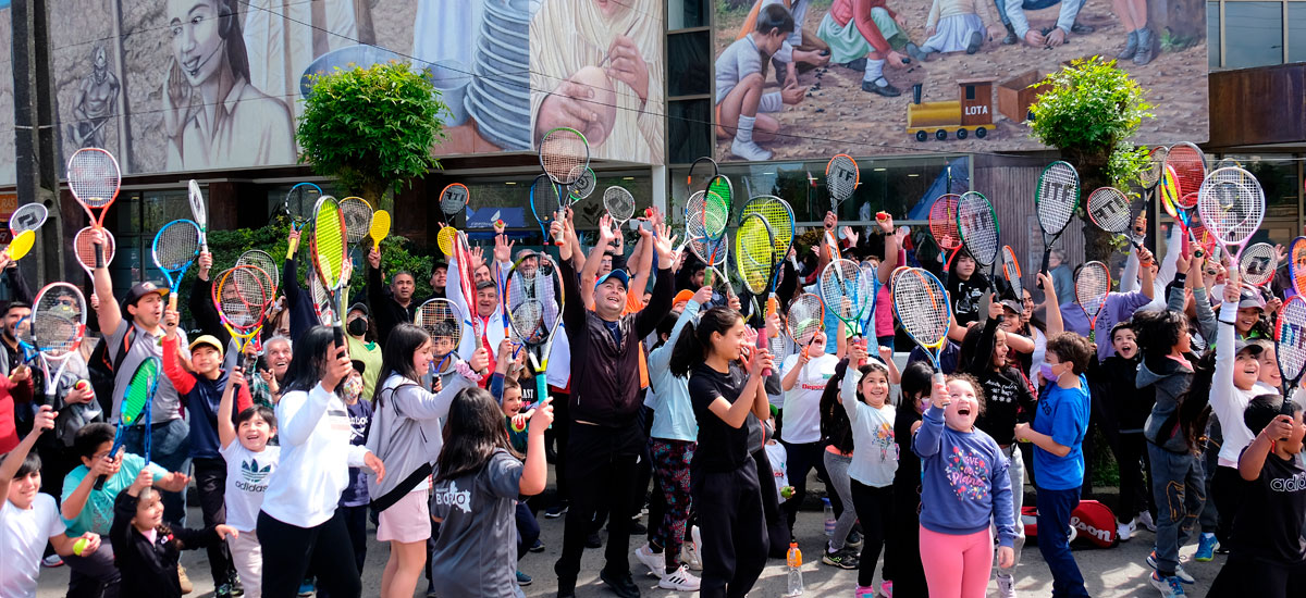 La comuna de Lota vibró en una jornada histórica para el tenis nacional