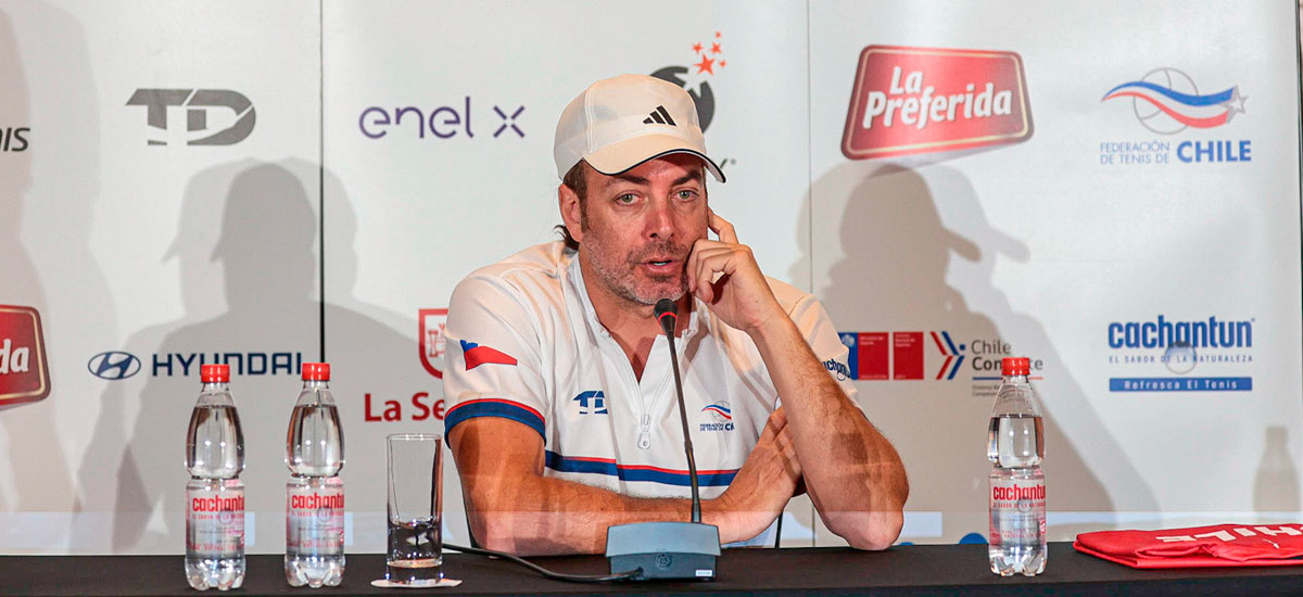 Nicolás Massú atendió a los medios a días de la serie frente a Kazajistán