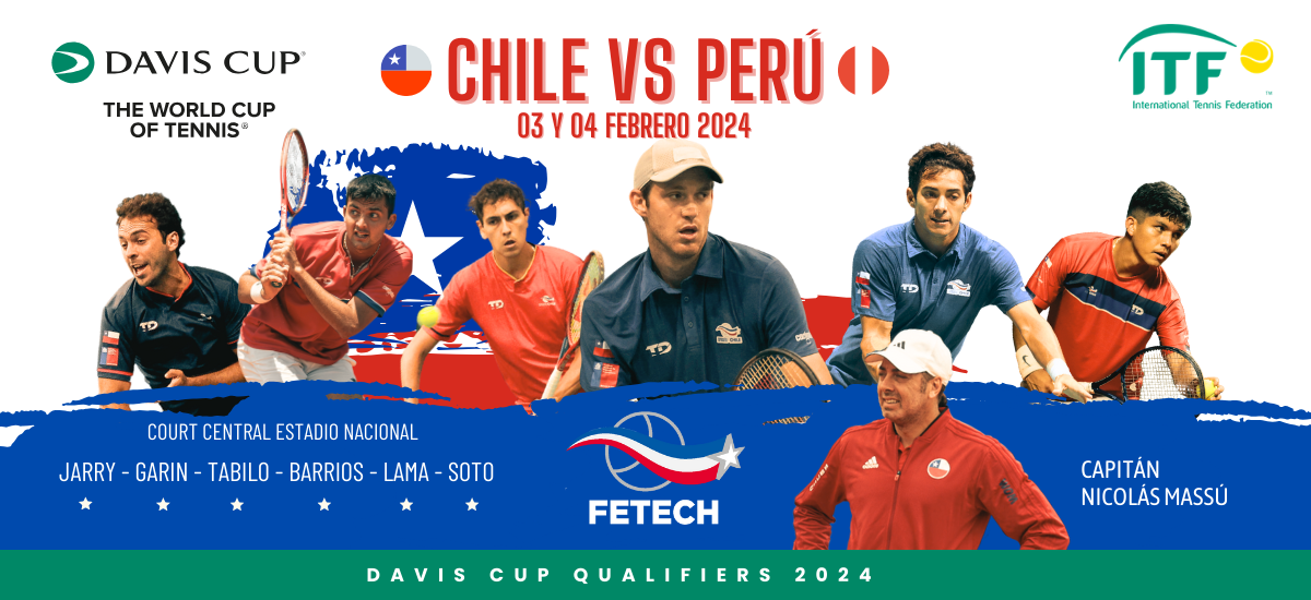 Sigue la serie Chile vs Perú por Copa Davis gratis