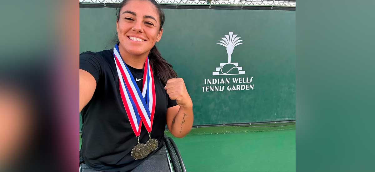 Macarena Cabrillana celebró por partida doble en Indian Wells