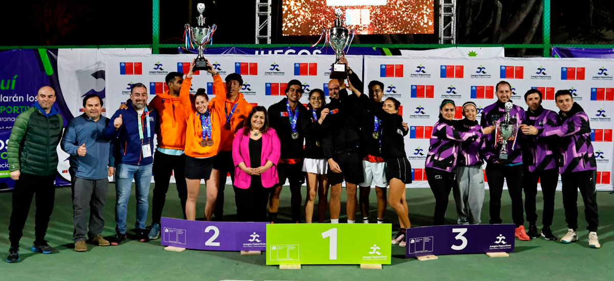 Metropolitana brilla en el tenis de los Juegos Nacionales Temuco 2024