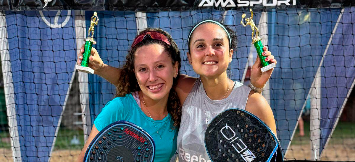 Las damas destacan en dos torneos de tenis playa en Argentina