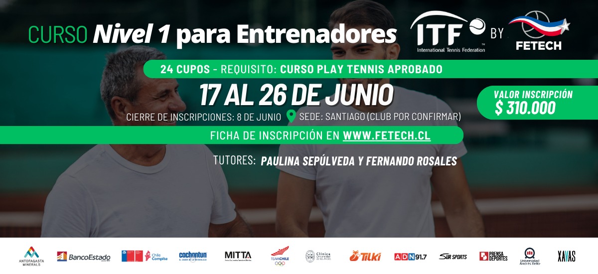 Anunciamos el Primer Curso Nivel 1 ITF para Entrenadores este 2025