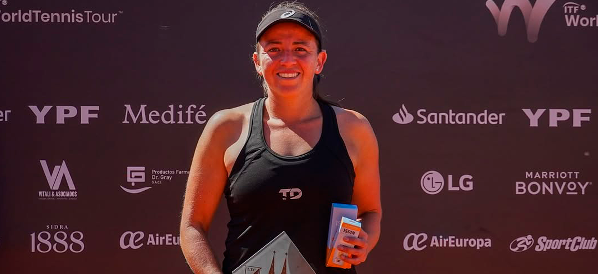 Fernanda Labraña disputó en Argentina su primera final singles como profesional