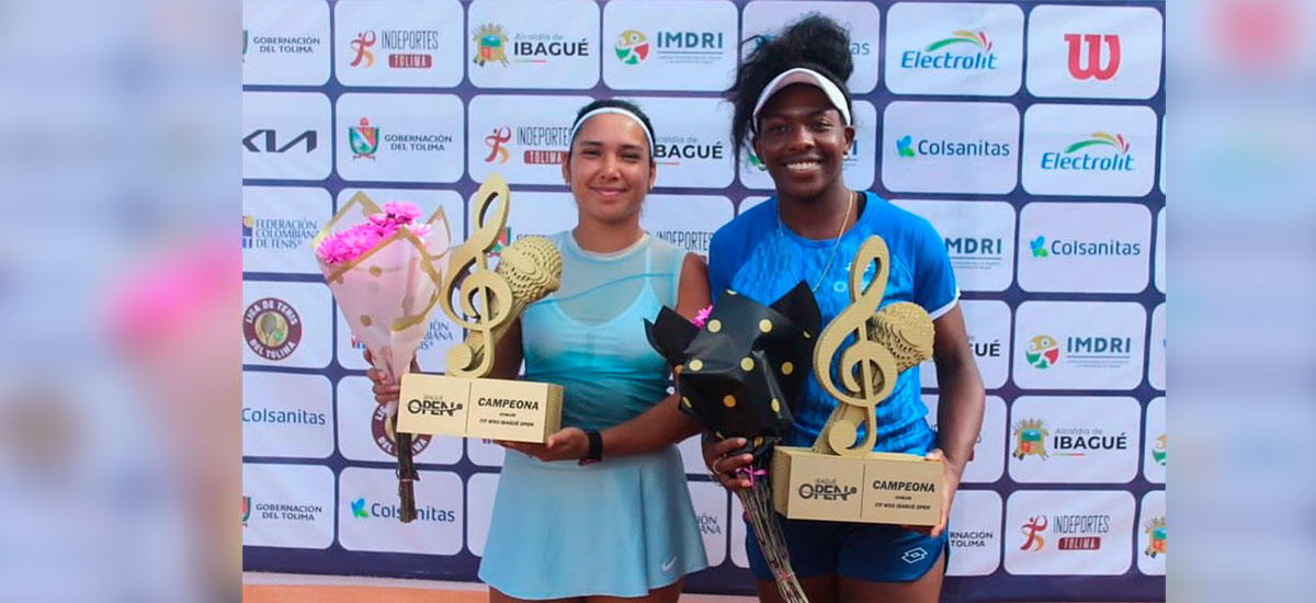 Gerald es campeona duplas y Vergara logra primera semifinal W50 en Ibagué