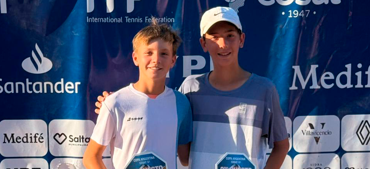 Facundo Henríquez fue finalista duplas de la Copa Argentina en 14 años