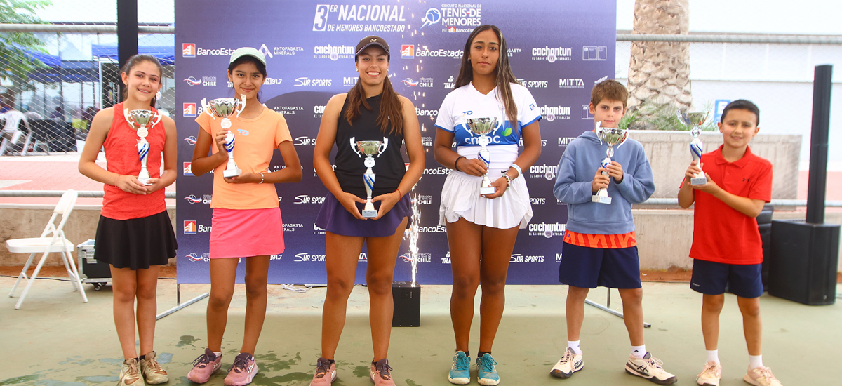 Vial, González, Lisboa y Moya coronaron el Tercer Nacional de Menores 2025