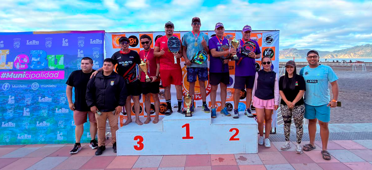 El Tenis Playa nacional se fortalece en el sur con exitoso torneo en Lebu