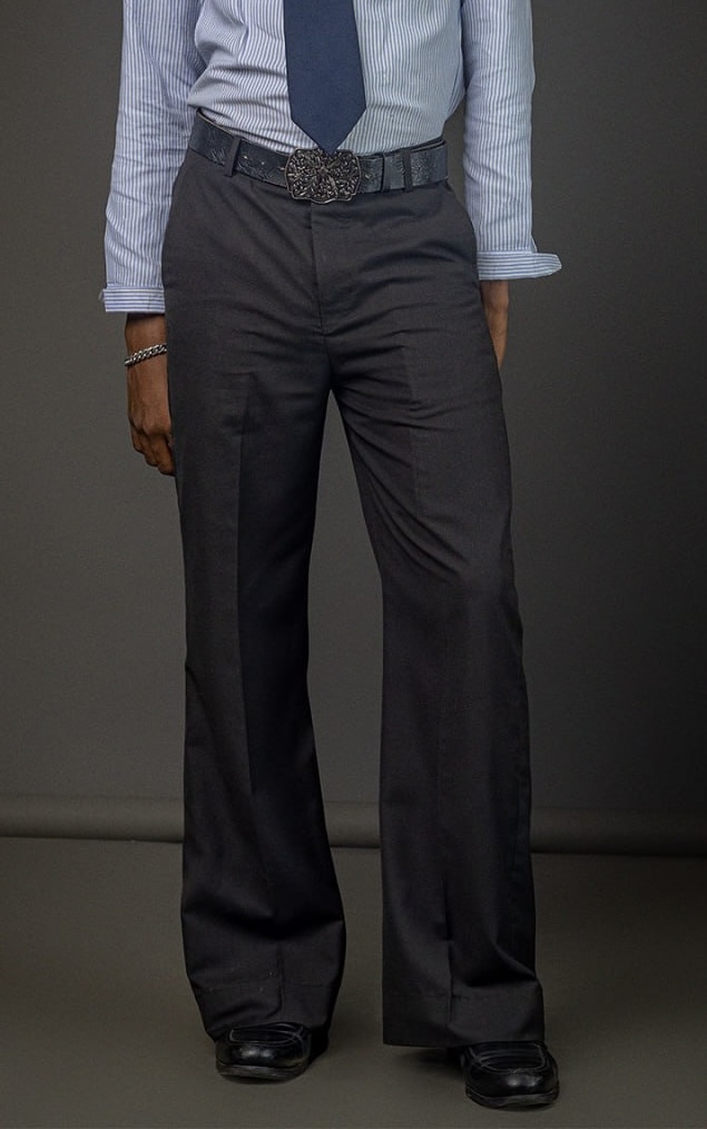 Regular Black Trousers