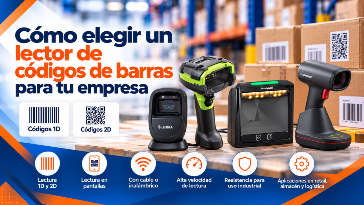 Cómo Elegir un Lector de Códigos de Barras para Empresas