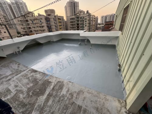 台南臨安路一段屋頂聚脲防水 002