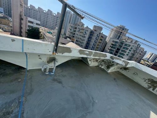 台南臨安路一段屋頂聚脲防水 007