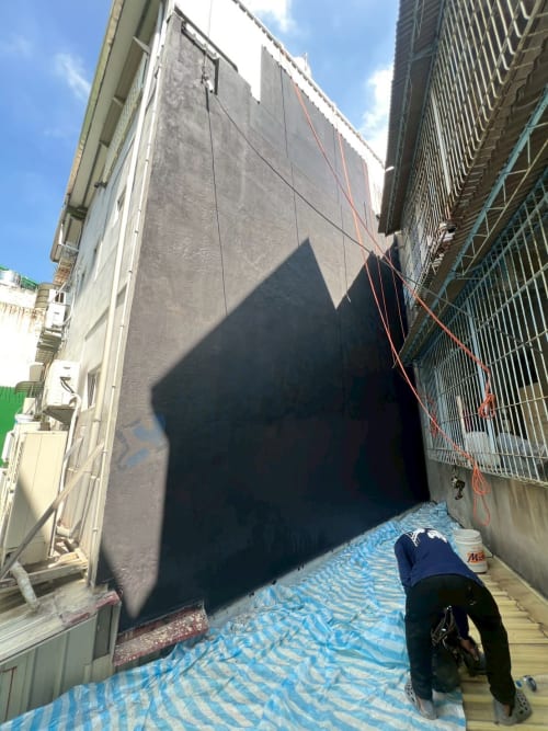 高雄市鳳山區新康街外牆防水 008