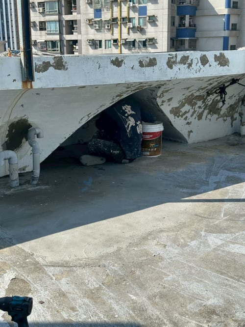 台南臨安路一段屋頂聚脲防水 011