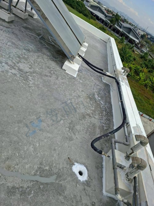 岡山區懷德路屋頂聚脲防水 028