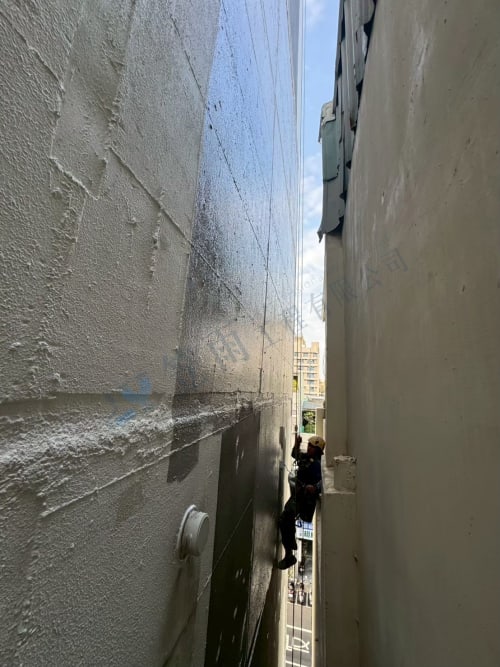 高雄市新興區八德二路外牆聚脲防水 038