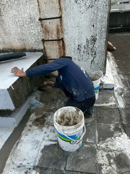 高雄市鳳山區凱旋路屋頂防水 045