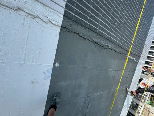 高雄市新興區八德二路外牆聚脲防水 074