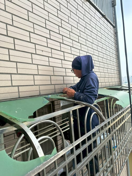 天興街雨遮更換工程 083