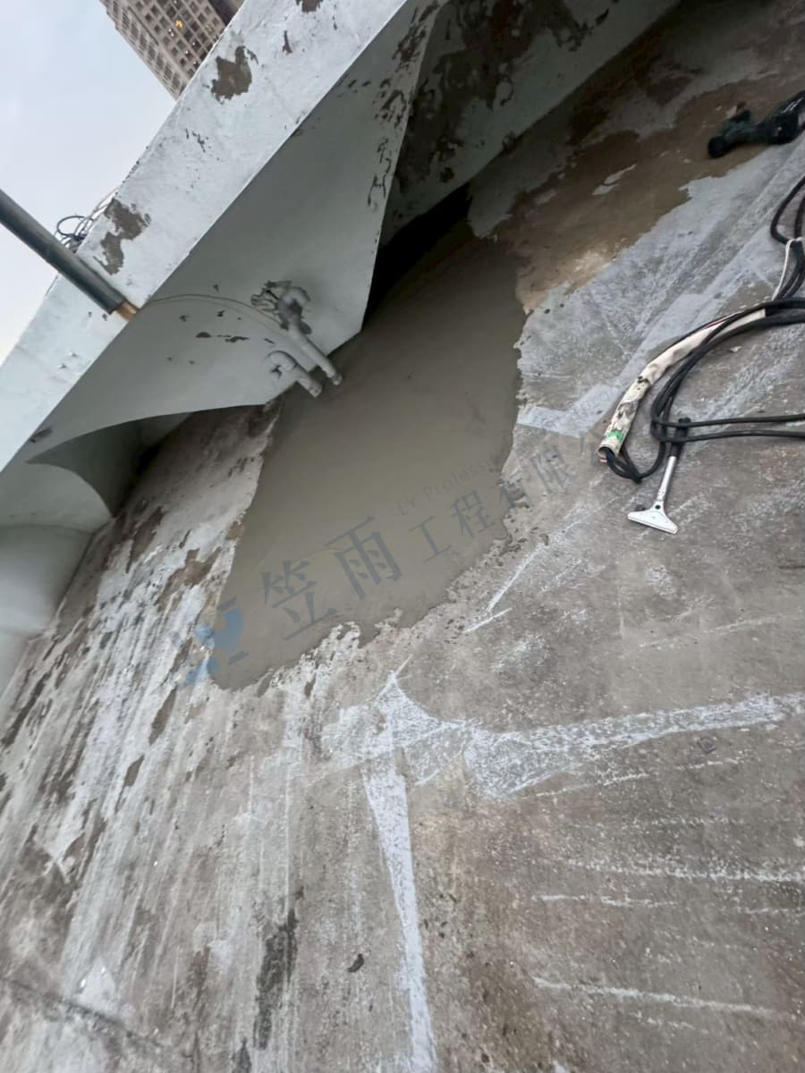 台南臨安路一段屋頂聚脲防水 001