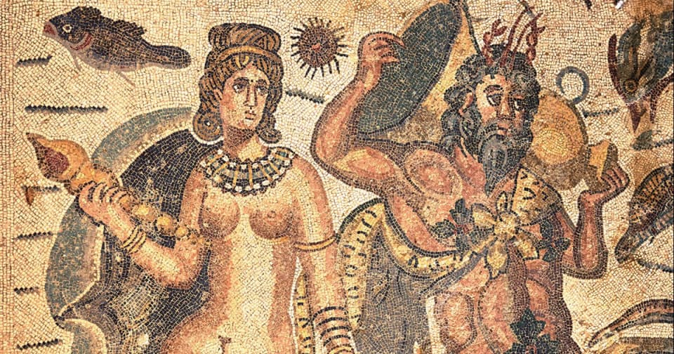 Un mosaico della villa romana del Casale a Piazza Armerina