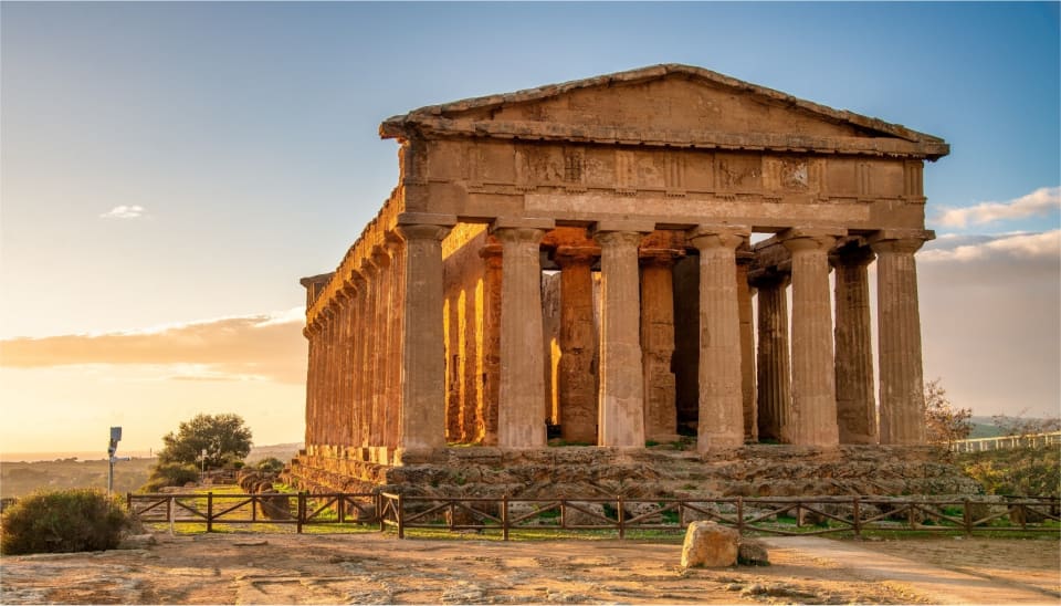 Il Tempio della Concordia nella Valle dei Templi di Agrigento
