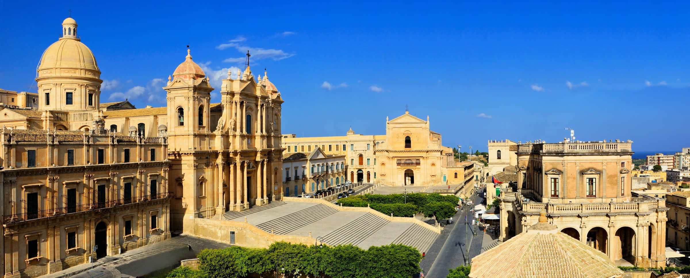 Panoramica Cattedrale di San Nicolò · Noto
