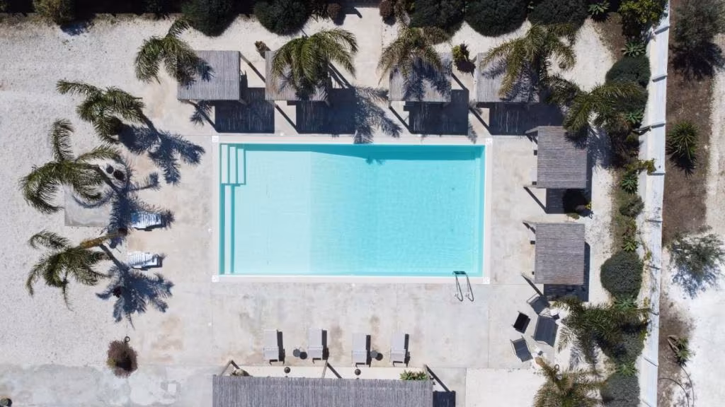 Vista aerea della Piscina