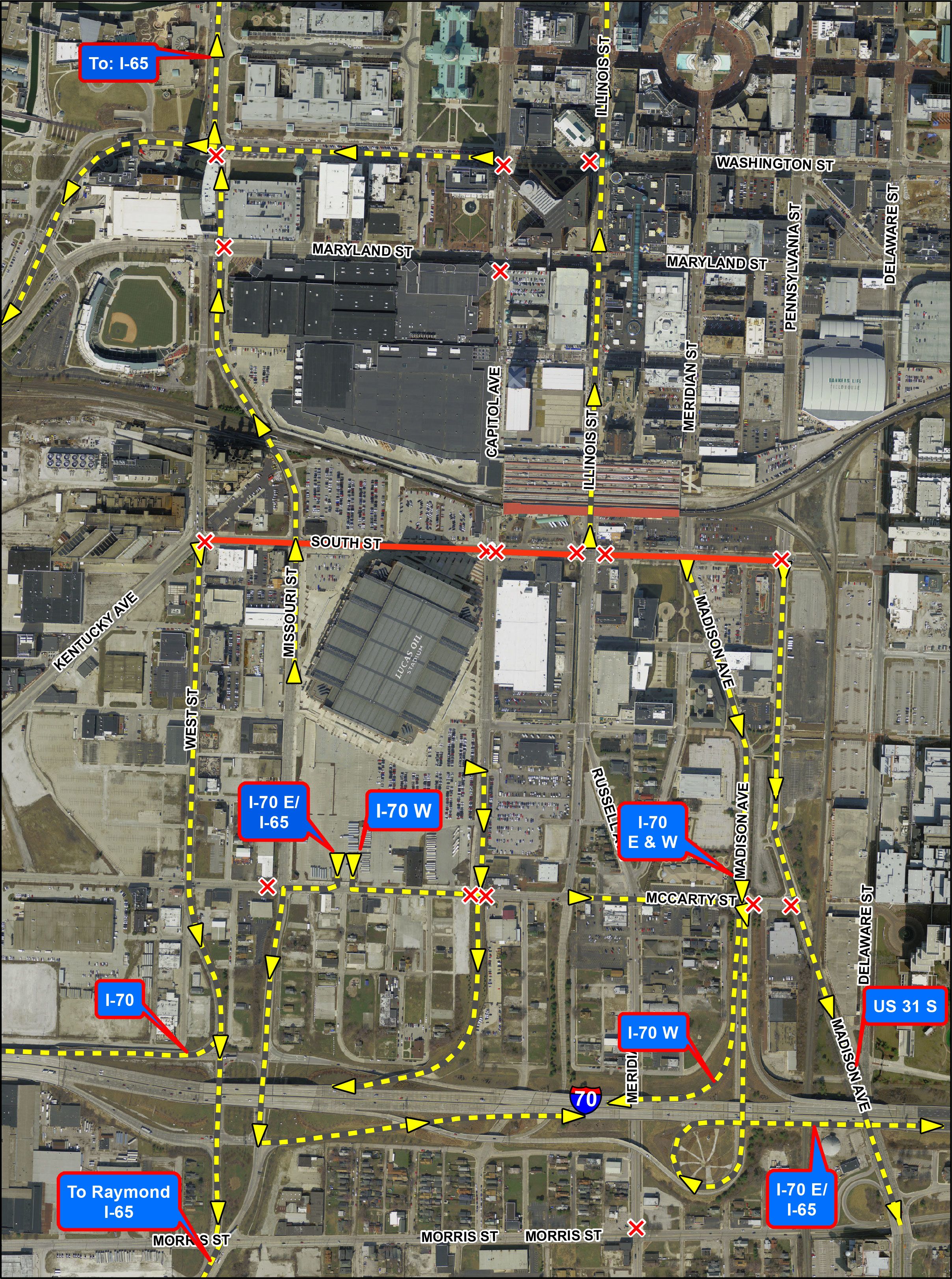 Colts Outbound Gameday Traffic  Indianapolis Colts 