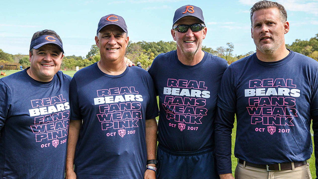 Chicago Bears Unveil 2019 Real Bears Fans Wear Pink Shirts