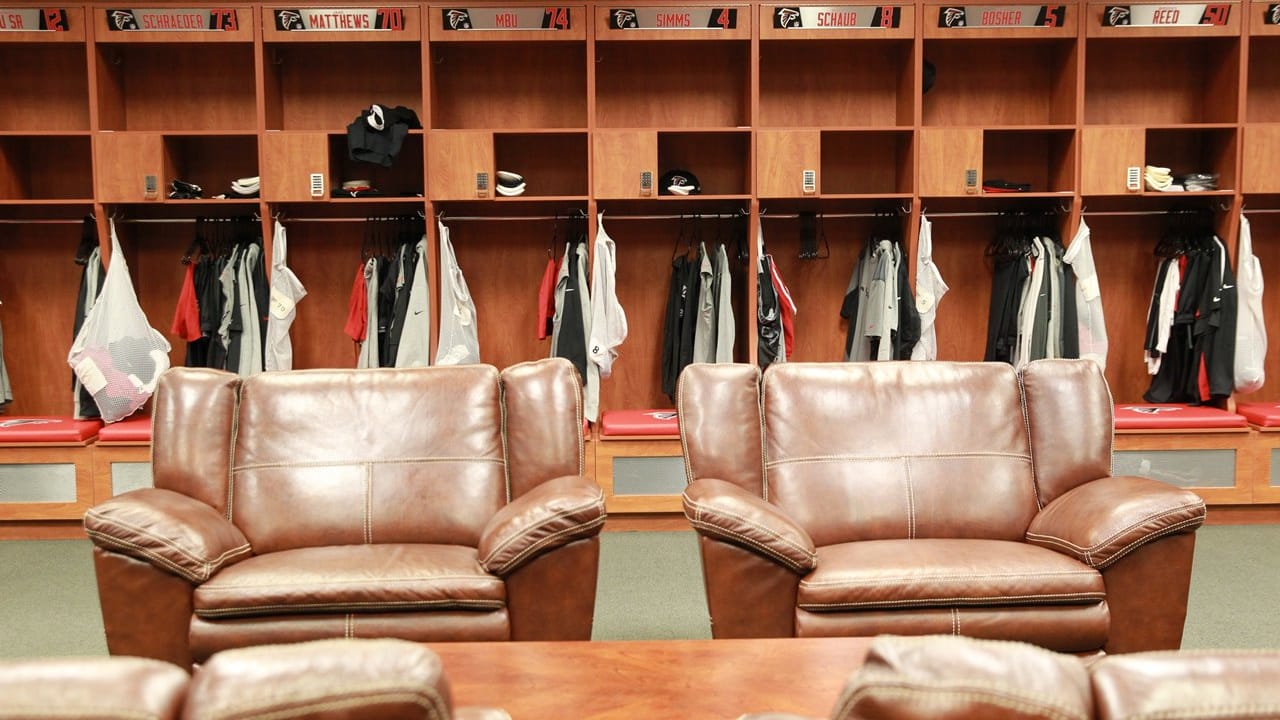 Inside Look at Falcons' Renovated Locker Room