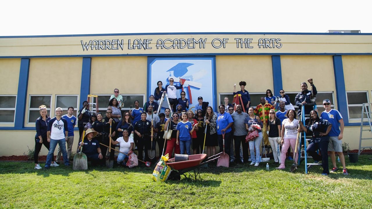 PHOTOS School Beautification Project at Warren Lane Elementary