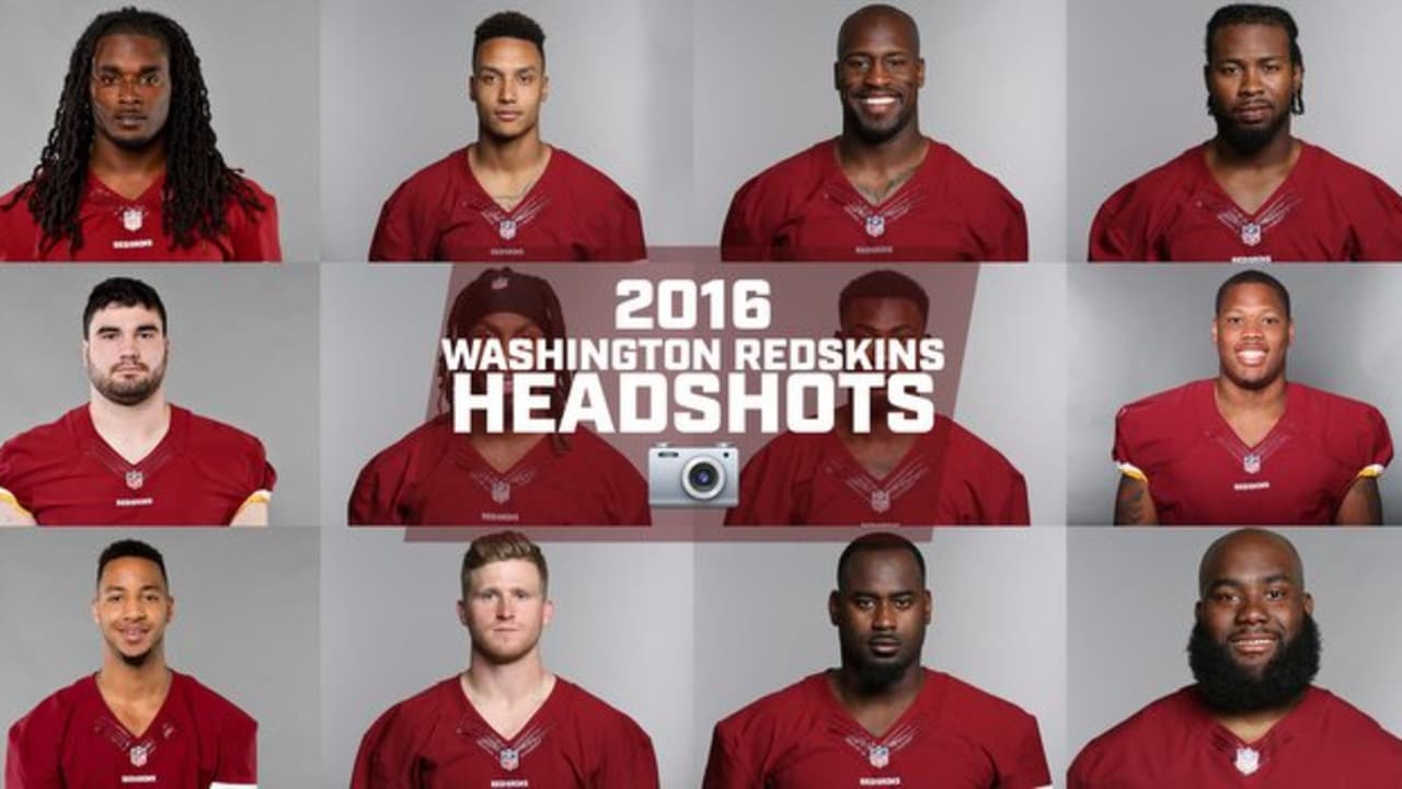 2016 Washington Redskins Roster In Headshots