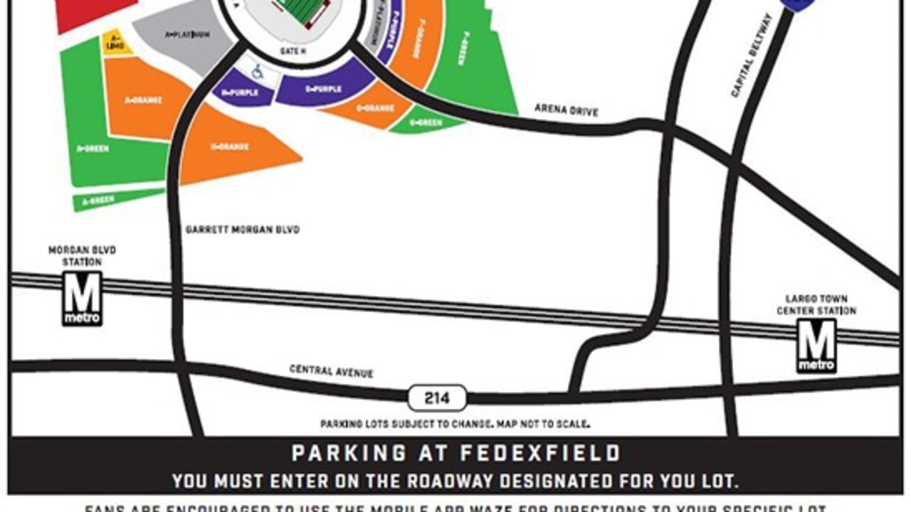 Fedex Field Map fedex-field-map