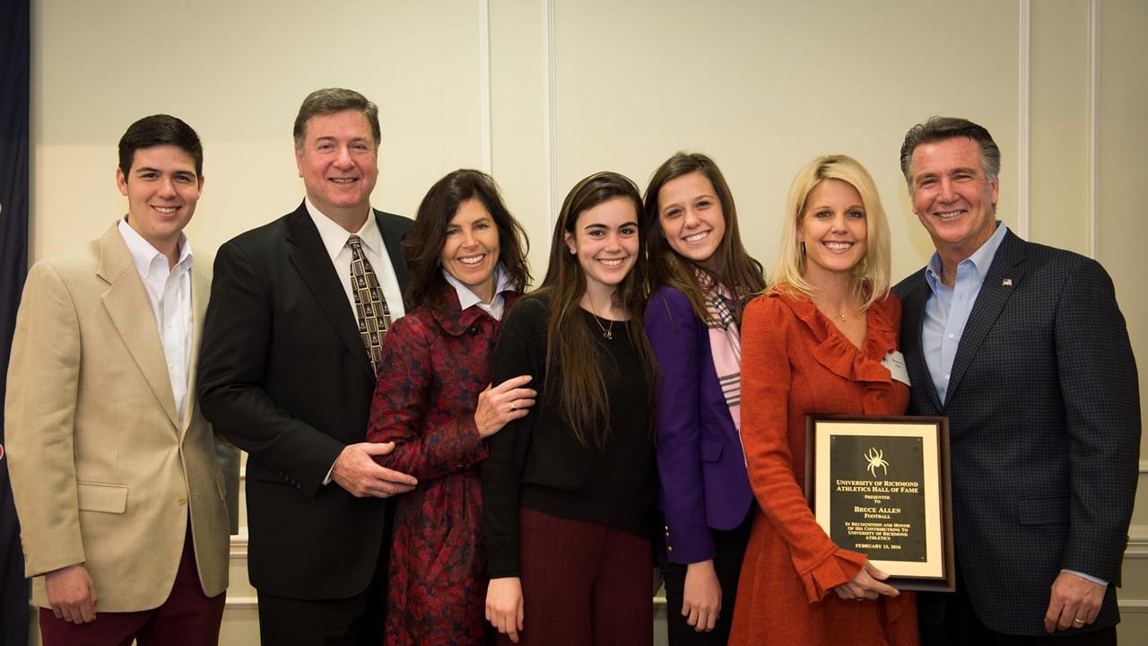 Bruce Allen Inducted Into University Of Richmond Athletics Hall Of Fame