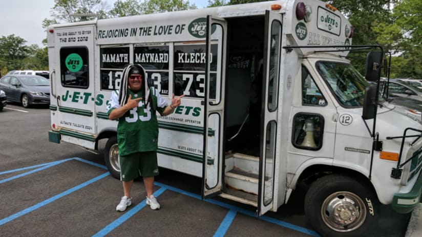 The Man Behind The Jets Bus