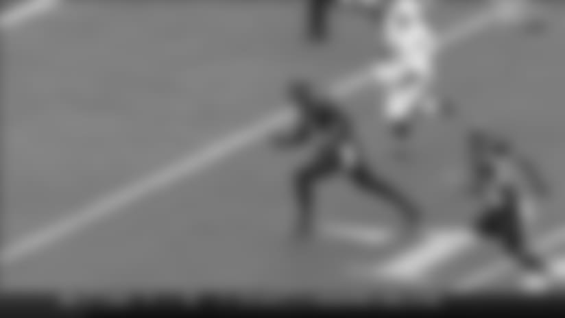 Carlos Dunlap tips ball and marches into the end zone