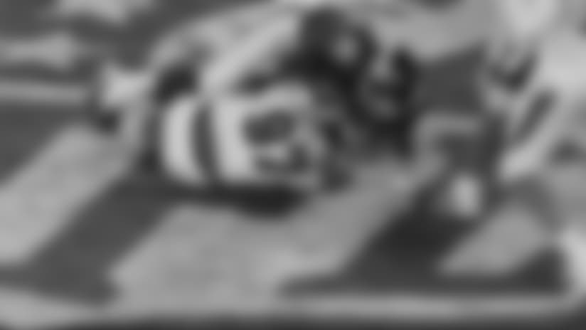 Manning sacked on fourth down by Atkins