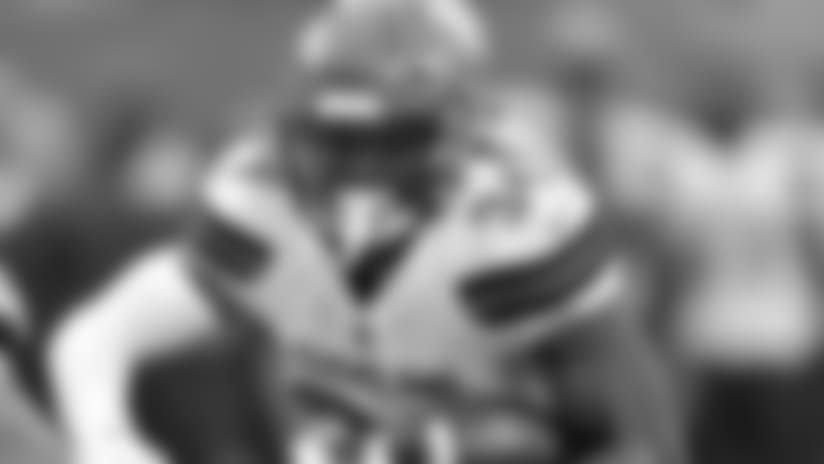 Hyde forces his way into a huge hole for 19 yards