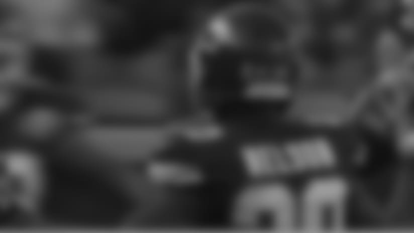 T.J. Yeldon fumbles, recovered by Steven Nelson
