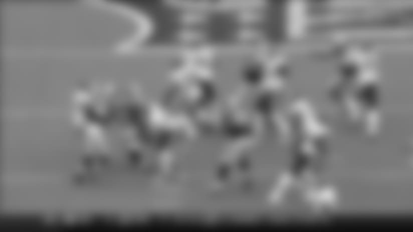 Spencer Ware with a powerful run for a 12-yard gain