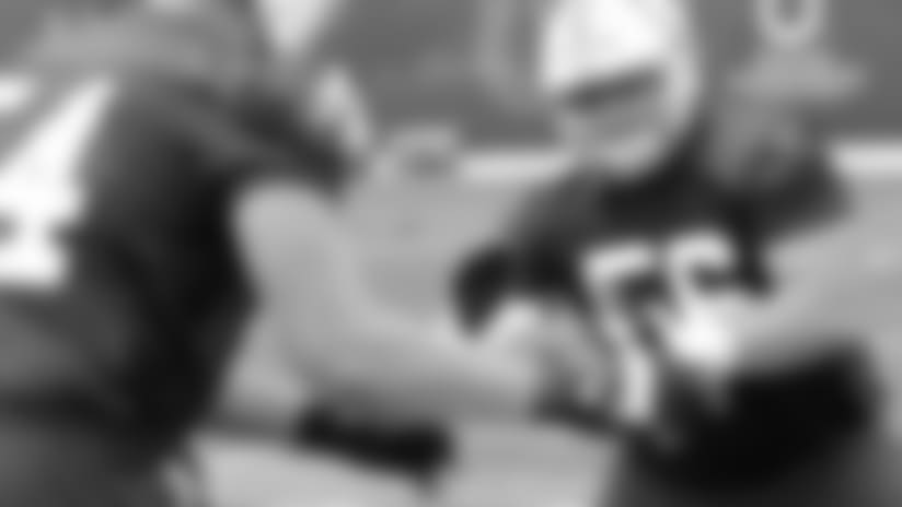 Quenton Nelson at Rookie Minicamp