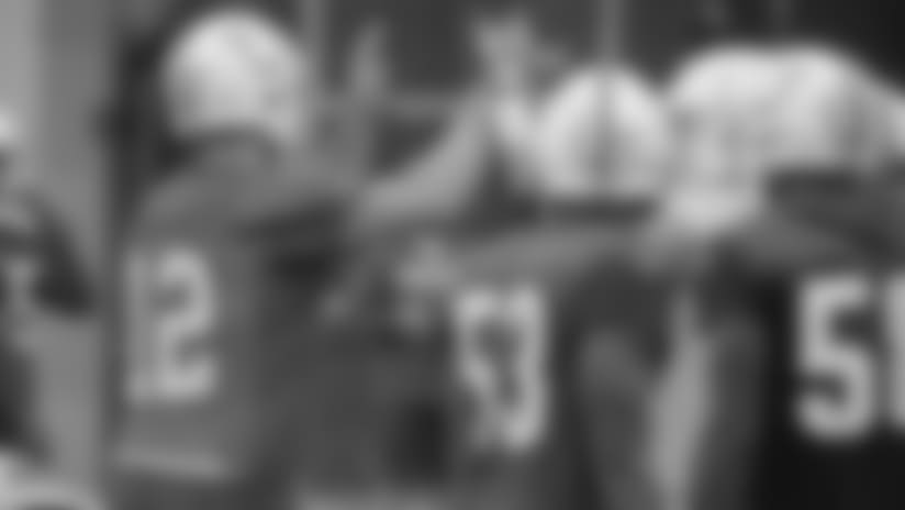 Training Camp Highlight: Luck Connecting with Pass-Catchers