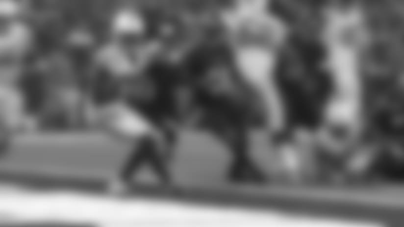 HIGHLIGHT: Jordan Wilkins' fumble bounces into waiting hands of Chester Rogers for TD