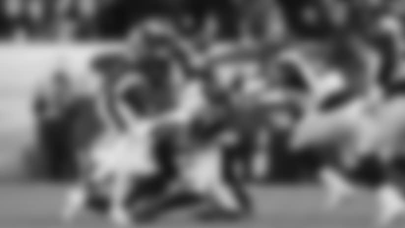 Can't miss play: Allen forces fumble on Eagles first carry