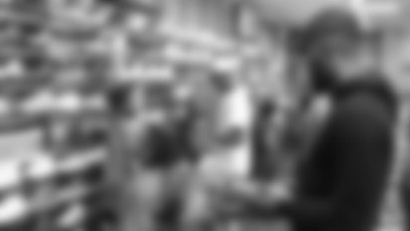 Aaron Colvin Shoe Shopping Event