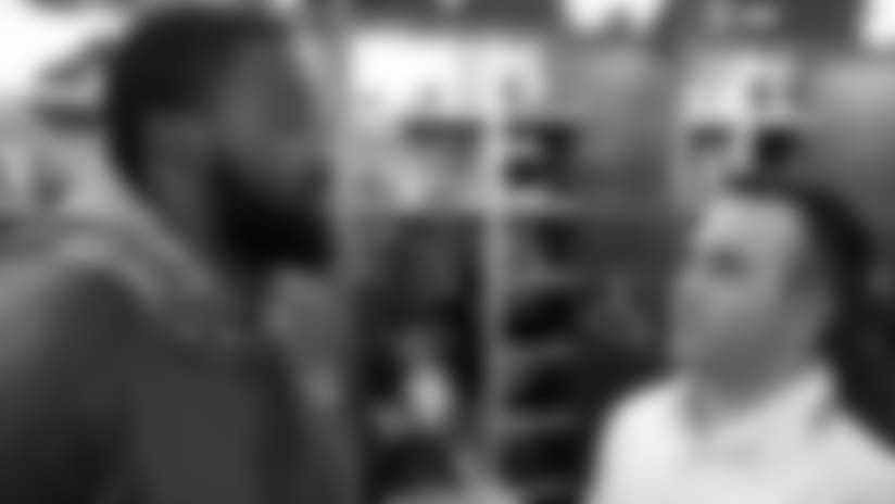Jordan Jenkins Locker Room 1-on-1 During OTAs
