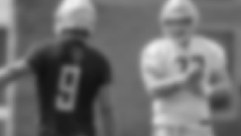 Ragnow lines up at guard during first open OTA