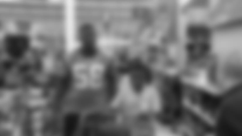 Thomas Davis takes kids on shopping spree