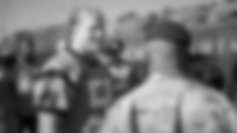 Watch: Panthers visit Fort Bragg